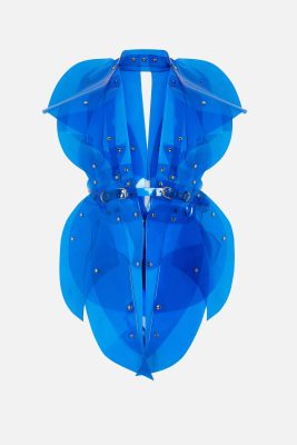 Blue PVC dress