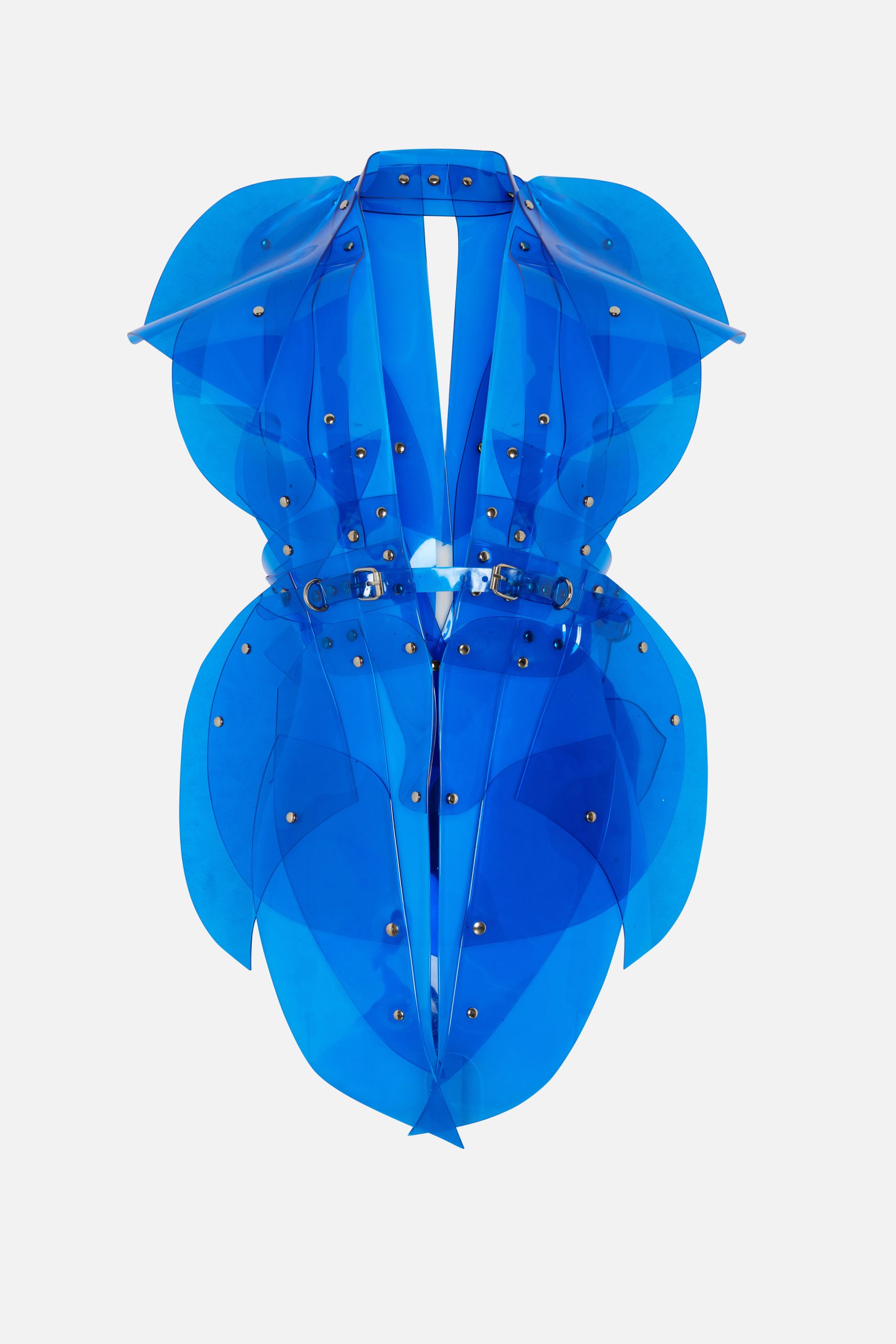 Blue PVC dress