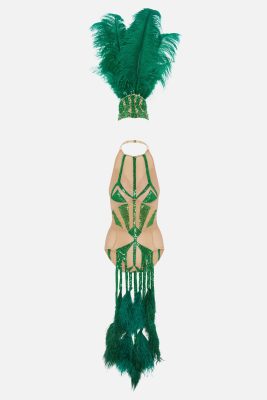 Green Feather Showgirl